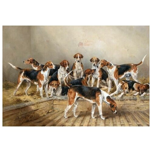  1330     (Dogs) 4    44. x 30.