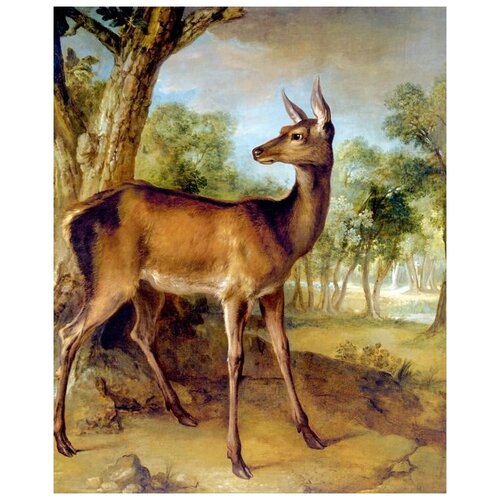  1710      (The Watchful Doe)    40. x 50.