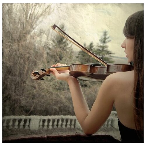  2610        (Girl playing the violin) 61. x 60.