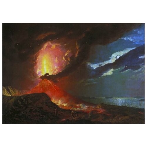  2540     ,        (Vesuvius in Eruption, with a View over the Islands in the Bay of Naples)   70. x 50.