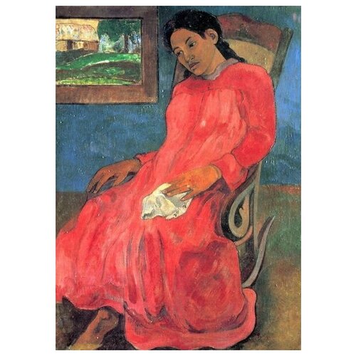  2540        (La Femme a la robe rouge)   50. x 70.