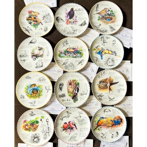 купить 95000р Wedgwood by Danbury Mint тарелки с птицами, полная коллекция 