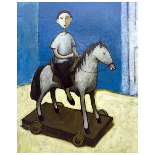 2320       (Boy on horse) 50. x 62.