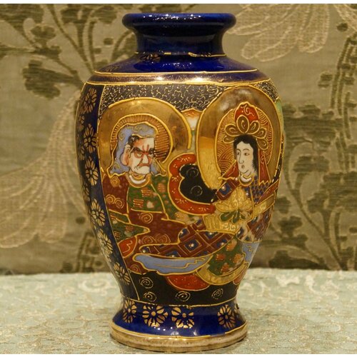 купить 29800р Антикварная ваза Сацума (Satsuma). Японская Империя, 20 век.