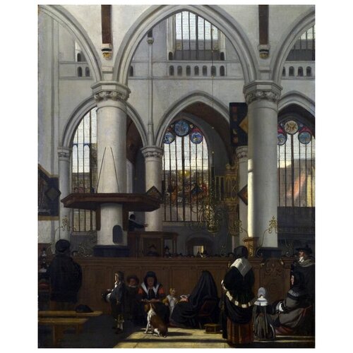  1190       2 (The Interior of the Oude Kerk, Amsterdam)   30. x 37.