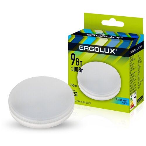 ������ 169� �������� ������������ Ergolux, ������ GX53, 9�� 220�, �������� ���� 6500�, 1 ��.