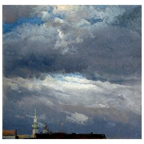  2650           (Storm clouds over the tower of the castle in Dresden)     62. x 60.