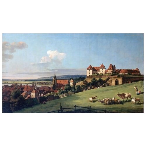  2230       (View of Pirna from the Sonnenstein Castle)   71. x 40.