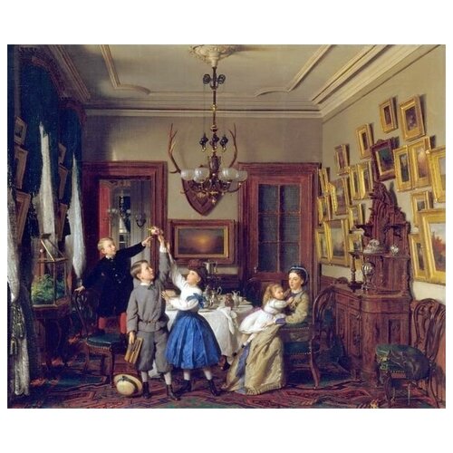 1680           -   (The Contest for the Bouquet The Family of Robert Gordon in Their New York Dining-Room)   48. x 40.