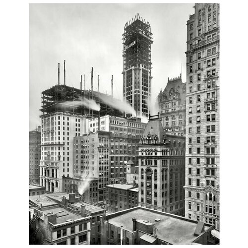  2360       - (Construction of buildings in New York) 50. x 63.