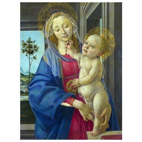  1220         (The Virgin and Child with a Pomegranate)   30. x 40.