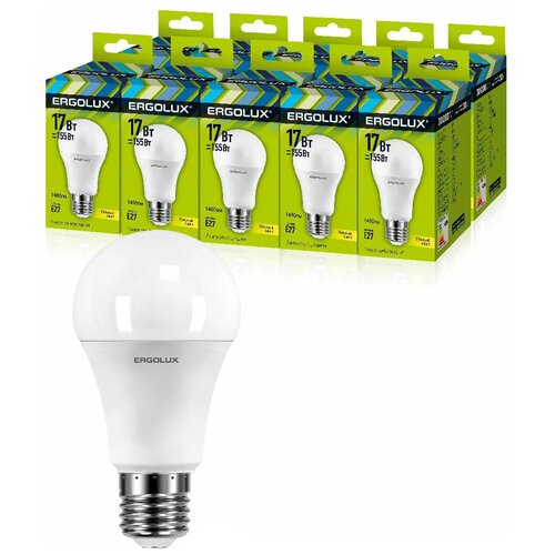 ������ 1017� ������������ ����� Ergolux LED-A60-17W-E27-3K �������� 10 ��