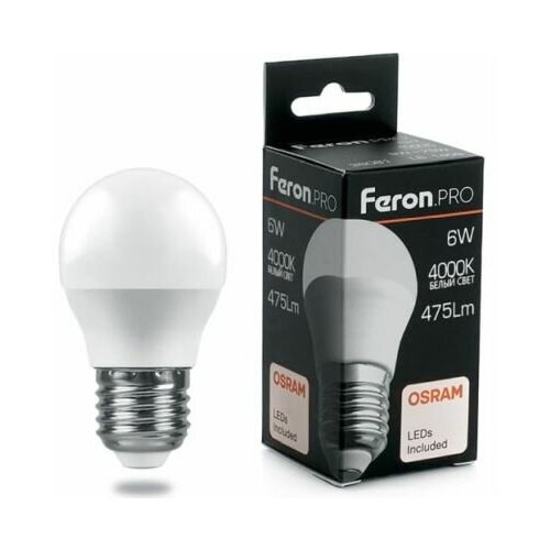������ 1810� ����� ������������ LED 6�� �27 ����� ������� ��� Feron.PRO | ��� 38069 | FERON (10��.� ����.)