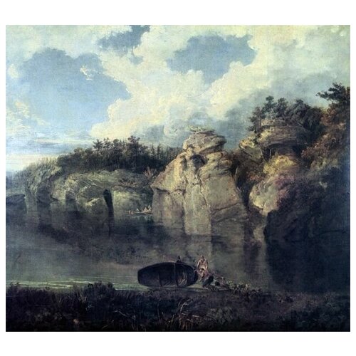  1590       (Two Views of Plompton Rocks) Ҹ  45. x 40.