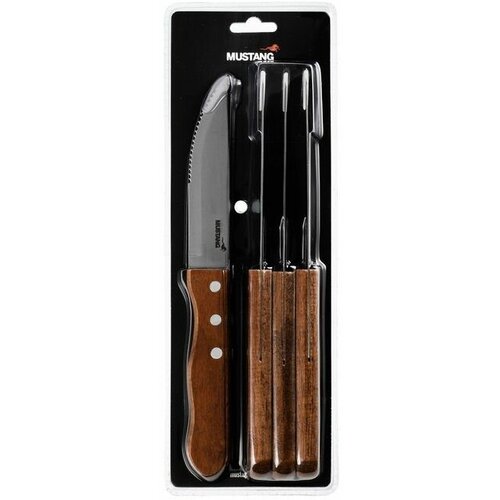  2499       Steak knives with wooden handle(4 )