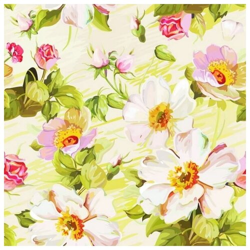  1980      (White flowers) 5 50. x 50.