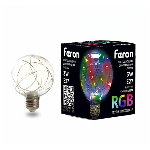  441   Feron LB-381 E27 3W RGB
