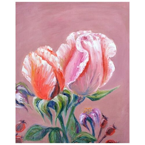  1710      (Pink flowers) 6 40. x 50.