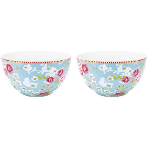  5818   2-  Pip Studio Chinese Rose Blue, . 18 , 51.003.144