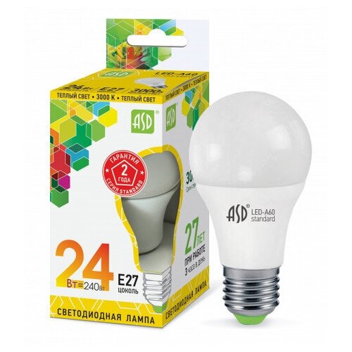 ������ 926� ����� ������������ LED-A65-standard 24�� 230� �27 3000� 2160�� ASD (5 ����) (���. 4690612014265)