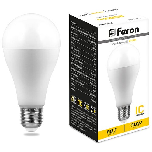 ������ 380� ����� ������������, (30W) 230V E27 2700K A80, LB-130