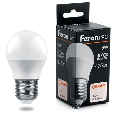 ������ 136� ����� ������������ Feron.PRO LB-1406 ����� E27 6W 4000K