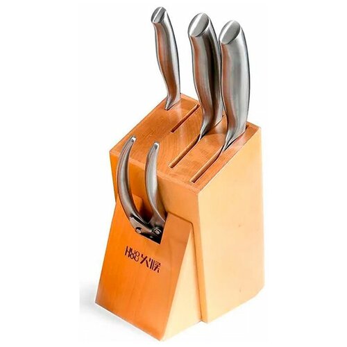  4975    HUOHOU 6-Piece Stainless Steel Kitchen Knife Set (HU0014), (4  +  + )  !!!, 