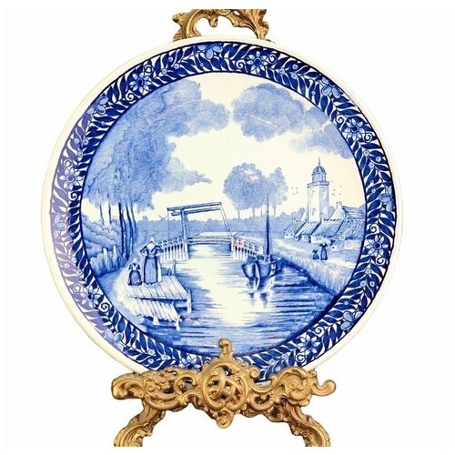 купить 6800р Декоративная тарелка Delft, Делфт, На реке