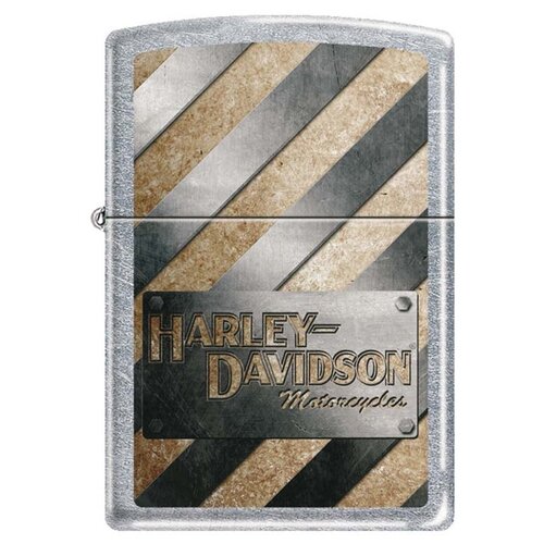   Harley-Davidson Zippo . 207HD METALL STRIPED,  5184 