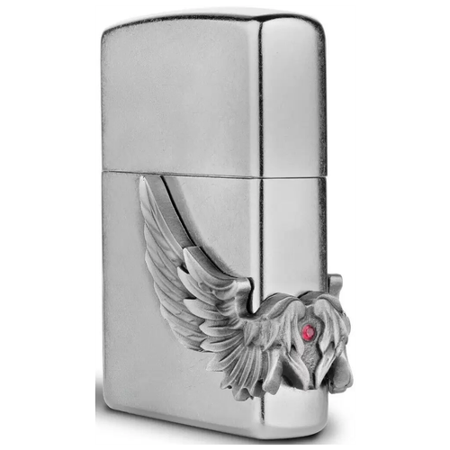  15470   Zippo 2005910 Flying Heart Street Chrome