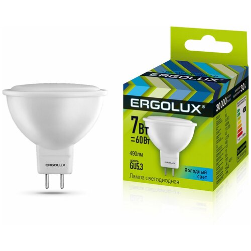  419   4   Ergolux LED 7W 4000 ( ) GU5.3