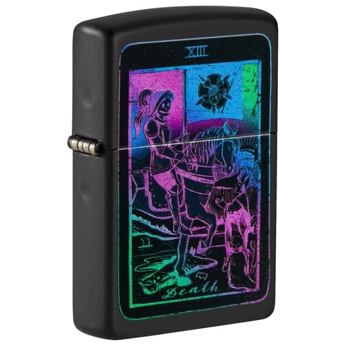  5780    ZIPPO 49698 Tarot Card Design   Black Matte -  