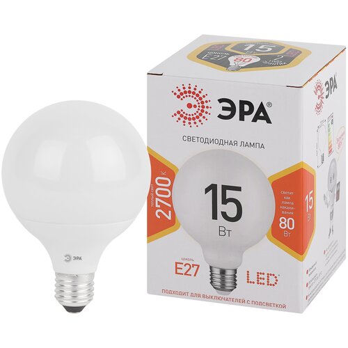 ������ 1290� ����� ������������ LED G90-15W-2700K-E27 G120 15�� ��� E27 ����. ���. �����. ��� �0049077