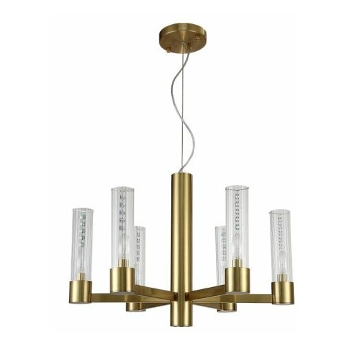  24900  Crystal Lux OTONO SP6+1 BRASS/TRANSPARENTE (2633/307)