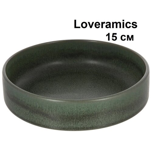  1307  Loveramics Tapas 15 . Low Bowl (L) (Matte Dark Green)