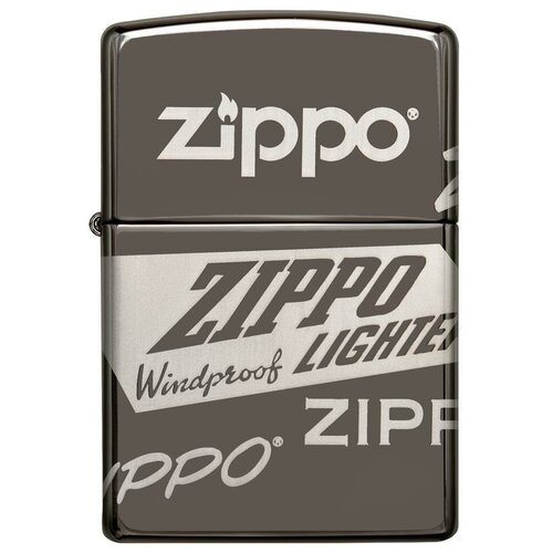  6660    ZIPPO Classic 49051 ZIPPO Logo Design   Black Ice -  ZIPPO