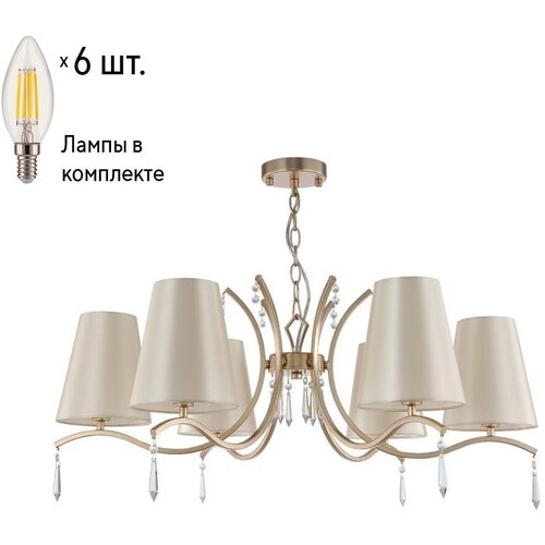  14900   Crystal Lux   RENATA RENATA SP6 GOLD+Lamps E14 