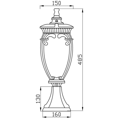  4750   Outdoor Fleur, O414FL-01GB, 60W, E27