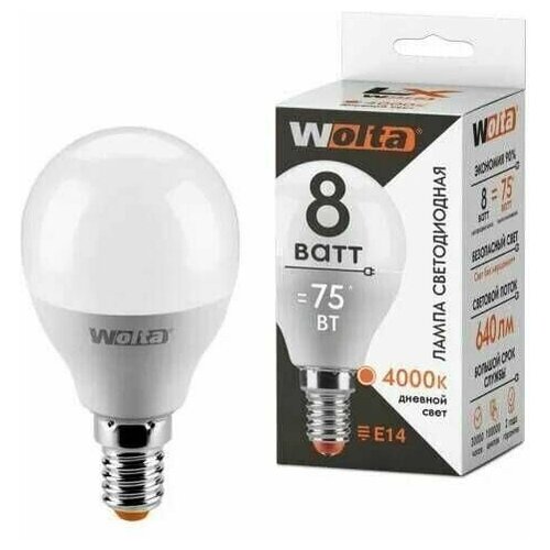 ������ 285� �������� Wolta 30S45GL8E14, ������� ����� ����, E14, 8 ��, ������������, 1 ��.