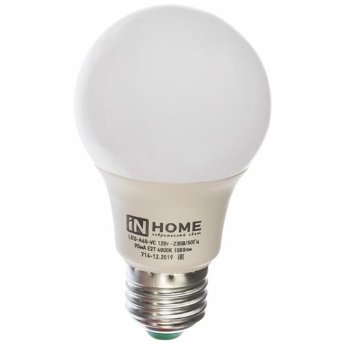 ������ 159� ����� ������������ IN HOME LED-A60-VC 12�� 230� �27 4000�
