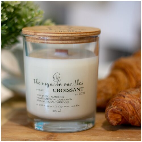  1390      The Organic Candles  - Croissant 200 ml