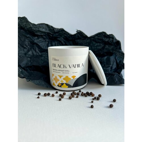  1800      WITHLOVE.CANDLE BLACK VANILLA, 150 