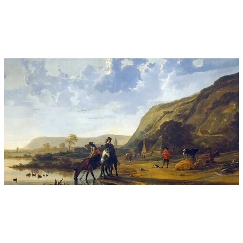  1560        (River landscape with horsemen)   56. x 30.
