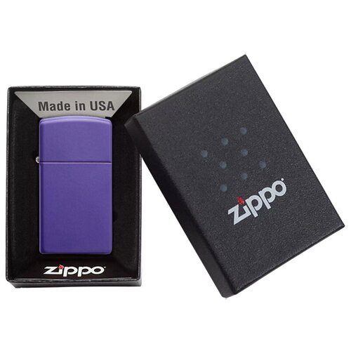  3910    ZIPPO Slim 1637   Purple Matte