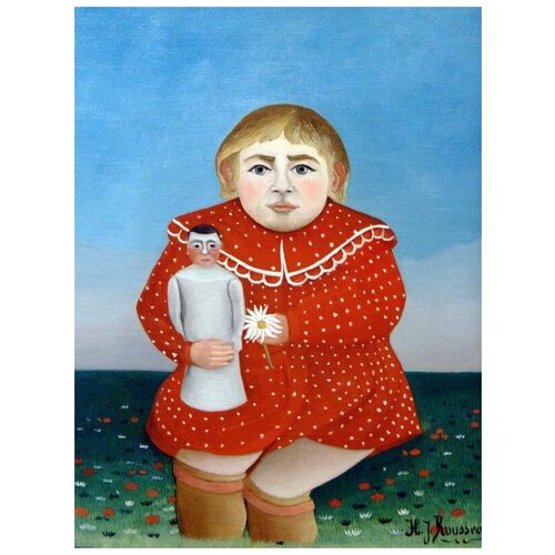  1220       (Child with a doll)   30. x 40.