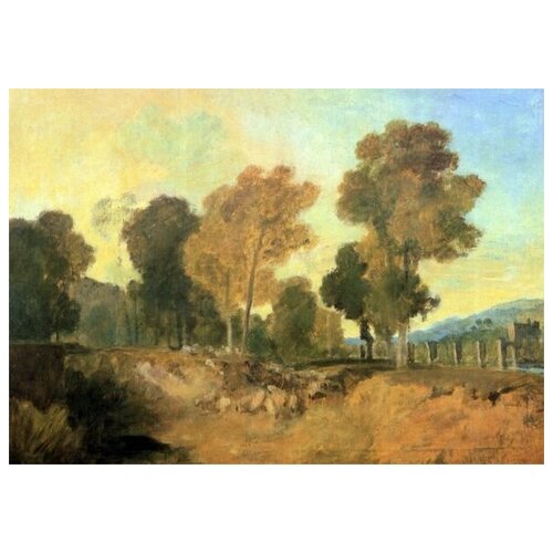  1880        (Trees beside the River) Ҹ  57. x 40.