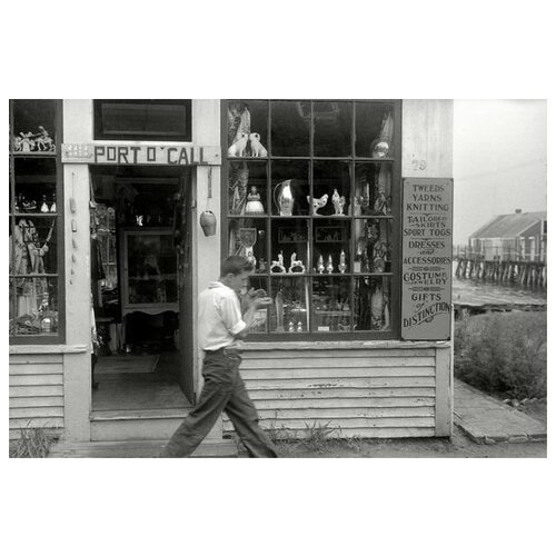  1950       (Boy near the store) 60. x 40.