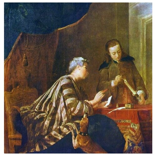  2030       (Lady Sealing a Letter)     50. x 51.