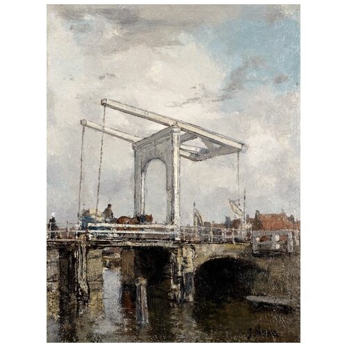  1800         (A Drawbridge in a Dutch Town)   40. x 53.