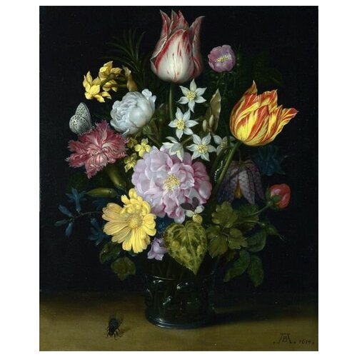  1700       (Flowers in a Glass Vase)   40. x 49.